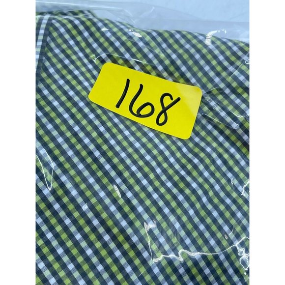 Eddie Bauer Women's Button Down Collar Shirt Green Checker Medium 100% Cotton - Picture 10 of 10